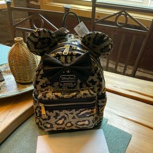 Disney Parks Animal Kingdom Loungefly Leopard Backpack NWT